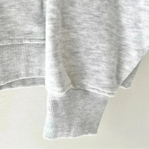 Boohoo Dsgn Studio Embroidered Oversized Sweatshirt Ash Grey Women’s XS - Picture 5 of 10